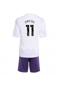 Manchester United Joshua Zirkzee #11 Babytruitje Uit tenue Kind 2025-26 Korte Mouw (+ Korte broeken)